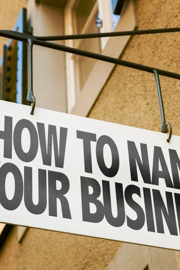 How Name Your Business sign in a conceptual image